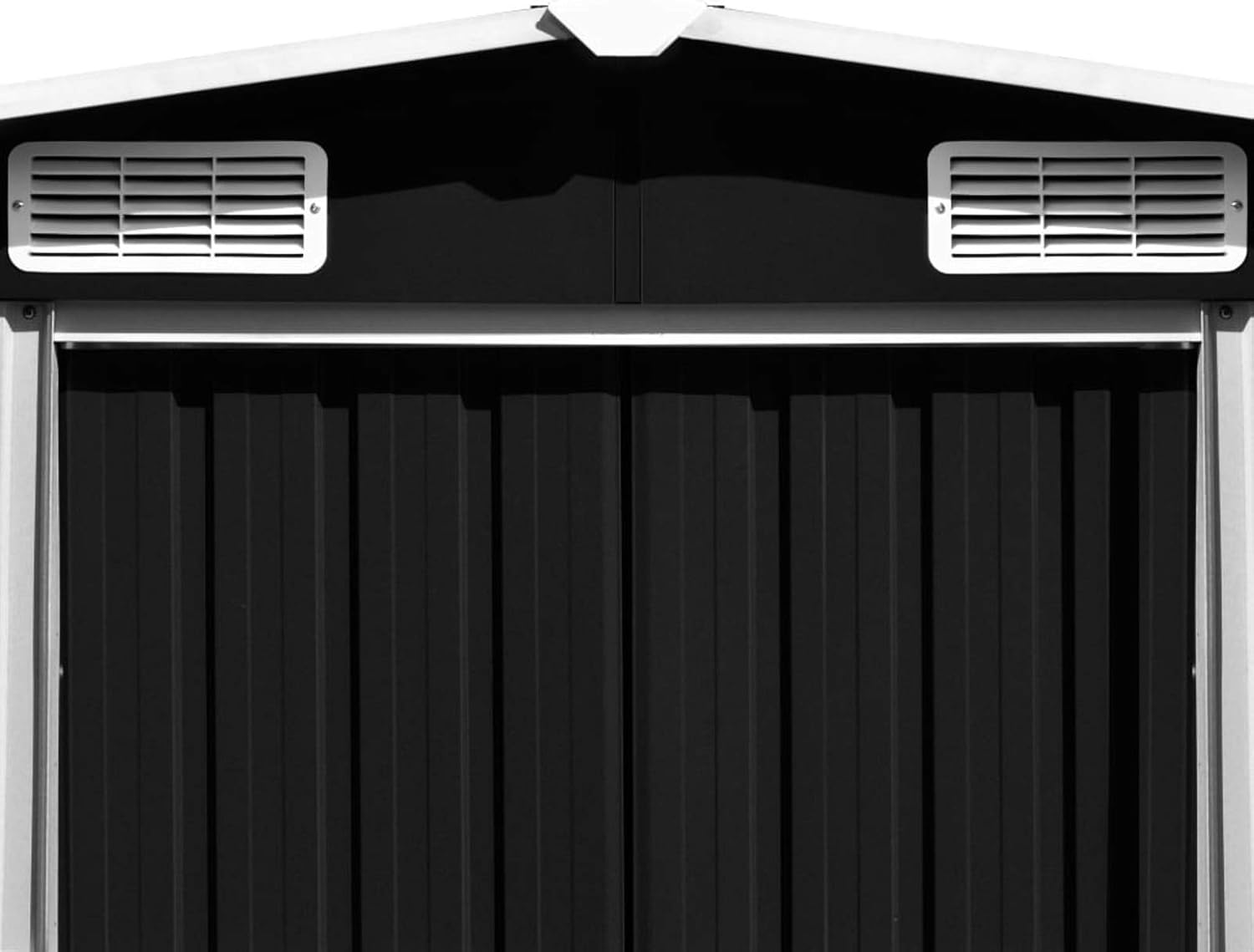 BaraSh Gerätehaus 257x489x181 cm Metall Anthrazit GeräTeschuppen GartengeräTehaus Gardebruk GeräTehaus GeräTebox — Ansicht 3