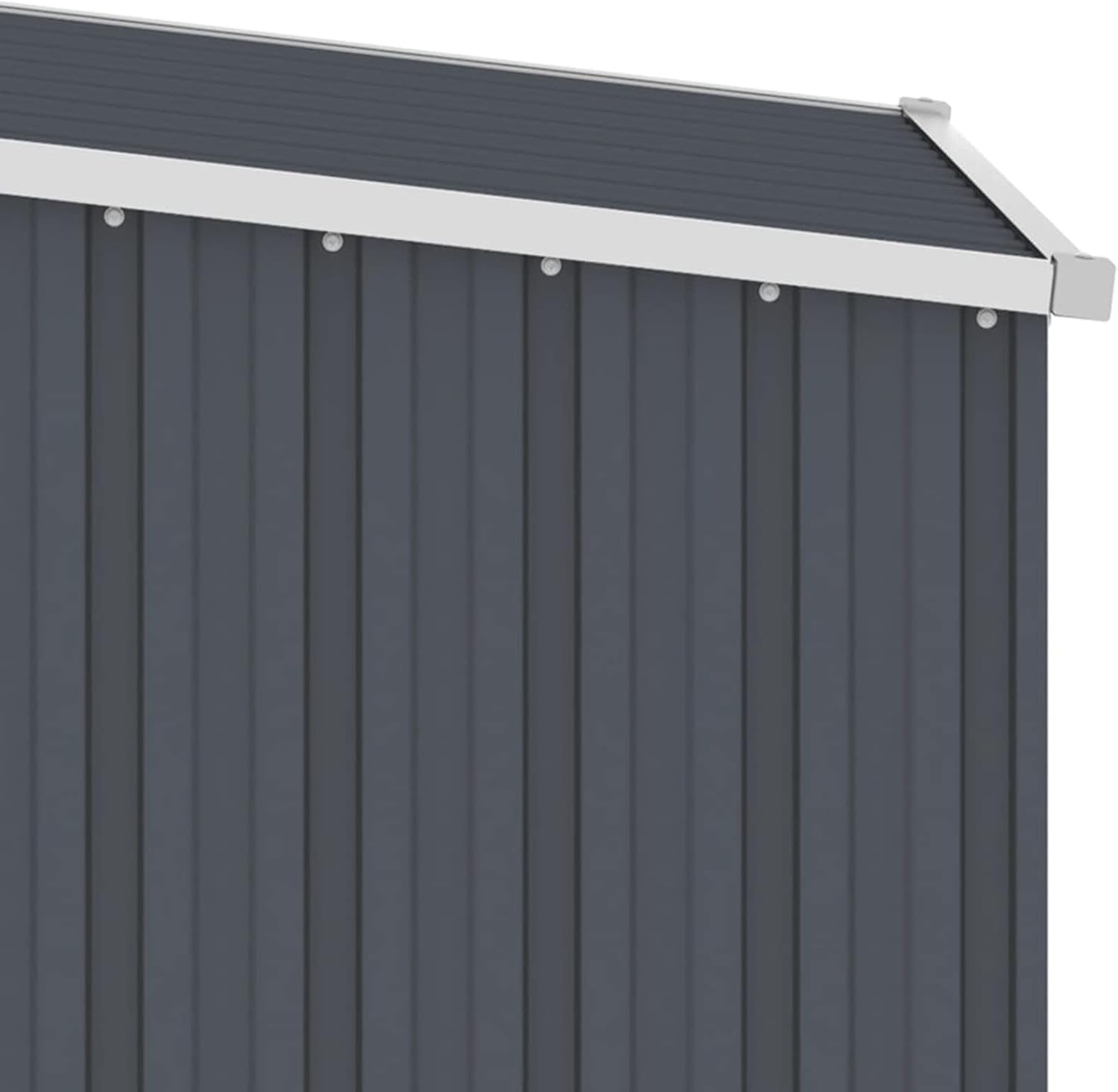 Gerätehaus Anthrazit 87x98x159 cm Verzinkter Stahl GeräTeschuppen GartengeräTehaus Gardebruk GeräTehaus GeräTebox — Ansicht 6