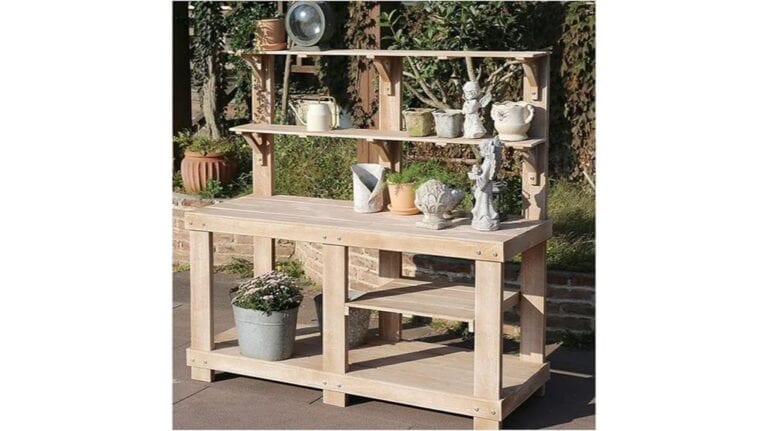 Holz-Gartenpflanzenbank